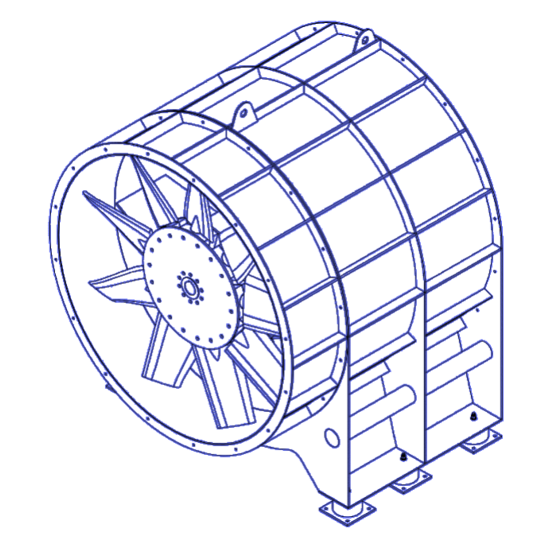Reversible axial fan